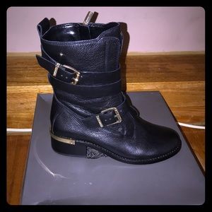 Vince Camuto combat booties